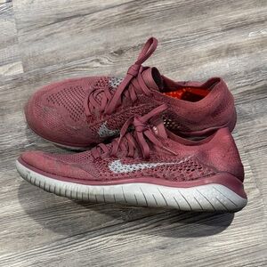Nike Free RN Flyknit Men’s 9 / Women’s 10.5 Running Shoes Mauve